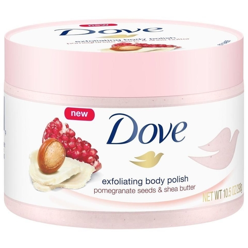 Dove Exfoliating Body Scrub Pomegrante Seeds And Shea Butter Scent