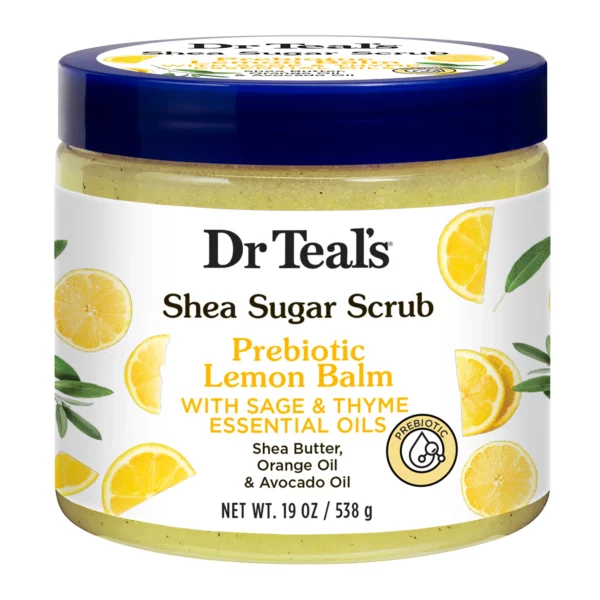 Dr Teals Shea Sugar Scrub Prebiotic Lemon Balm