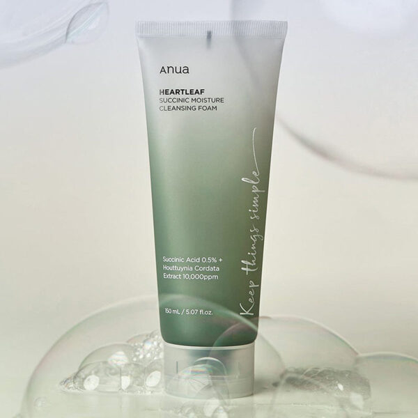 Order original Anua Heartleaf Succinic Moisture Cleansing Foam 150ml in lagos Nigeria