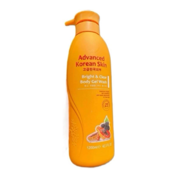 Order original Advanced Korean Skin Bright & Clear Papaya Body Gel Wash – 1200ml in lagos Nigeria