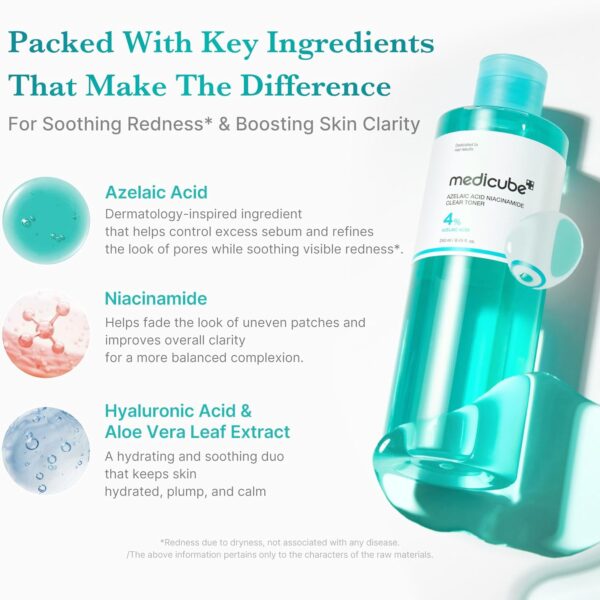 Order original Medicube Azelaic Acid Naicinamide Clear Toner - 250ml in lagos Nigeria