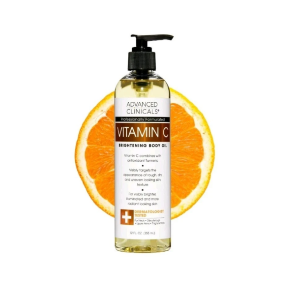Order original Advanced Clinicals Vitamin C Brightening Body Oil – 355ml in lagos Nigeria