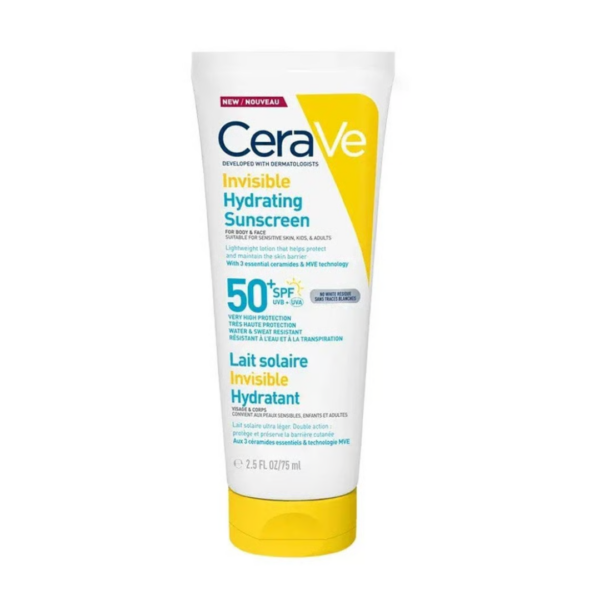 Order original CeraVe Invisible Hydrating Sunscreen SPF 50+ UVB + UVA – 177ml in lagos Nigeria